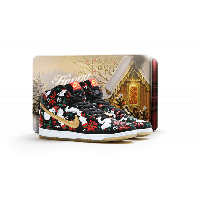 Nike Dunk SB High Concepts "Ugly Christmas Sweater" - Black 635525-006