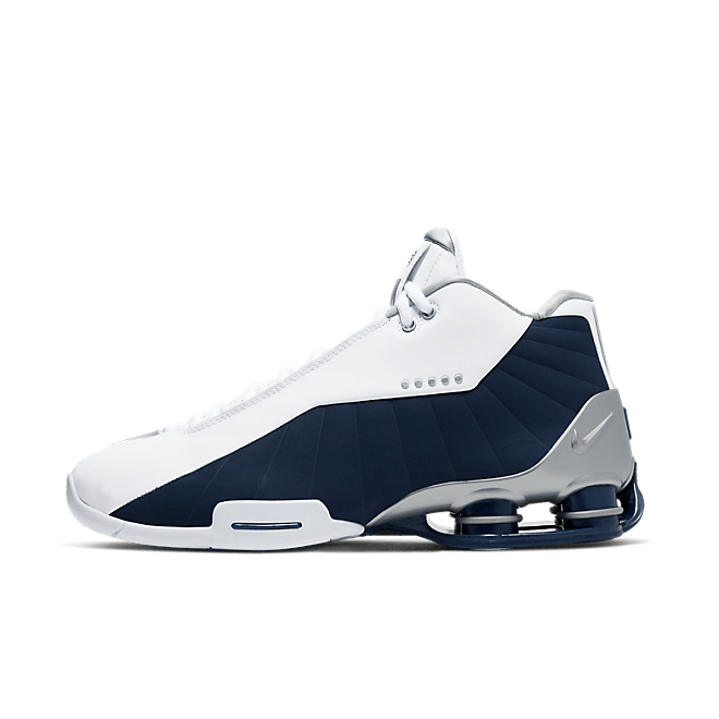 Nike Shox BB4 White Silver Navy AT7843-100