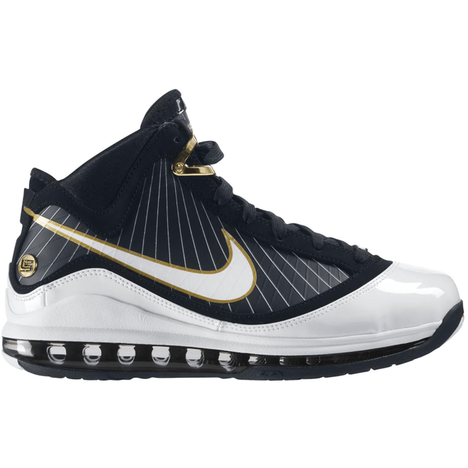 Nike LeBron 7 Black/White-Metallic Gold 375664-011