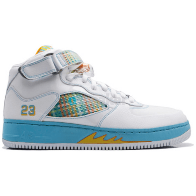 Air Jordan Force White Orange Peel 5 322882-181