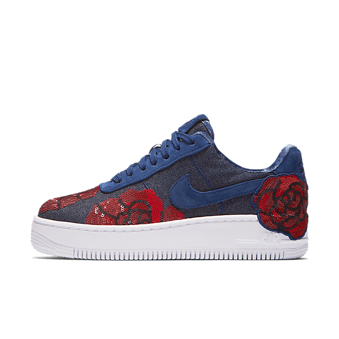 Nike Air Force 1 Upstep Low Denim Rose Blue (W) 898421-401