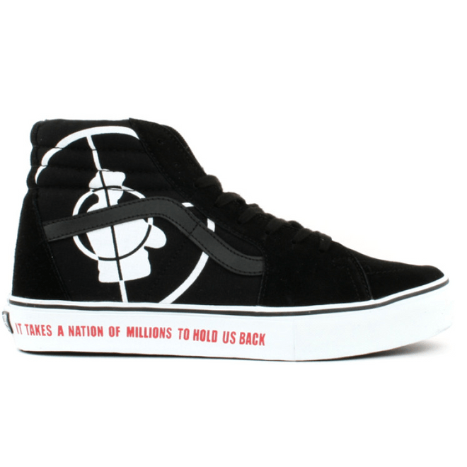 Vans Sk8-Hi Supreme Public Enemy Black White 5781476