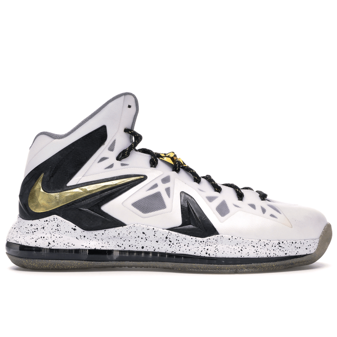 Nike LeBron X Elite+ White Gold 579834-100