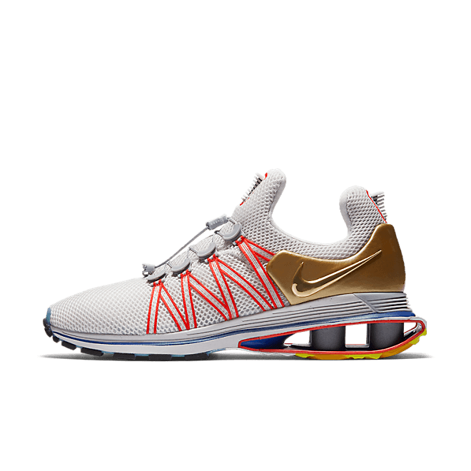 Nike Shox Gravity Vast Grey Metallic Gold AQ8553-009