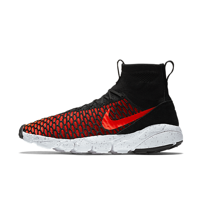 Nike Air Footscape Magista Flyknit Black/Bright Crimson-Gym Red-Cool Grey 816560-002