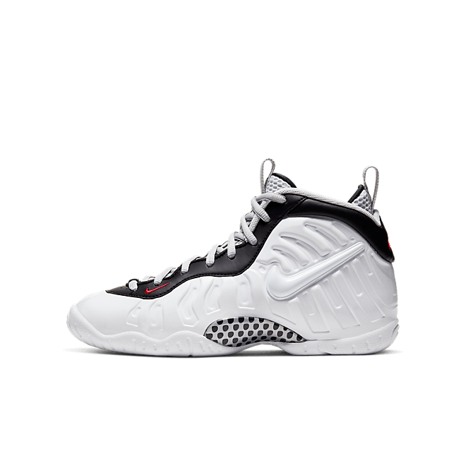 Nike Air Foamposite Pro White Black University Red (GS) 644792-103