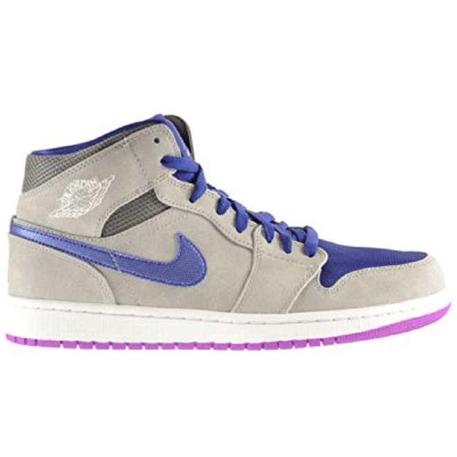 Jordan 1 Mid Matte Silver Laser Purple 554724-008