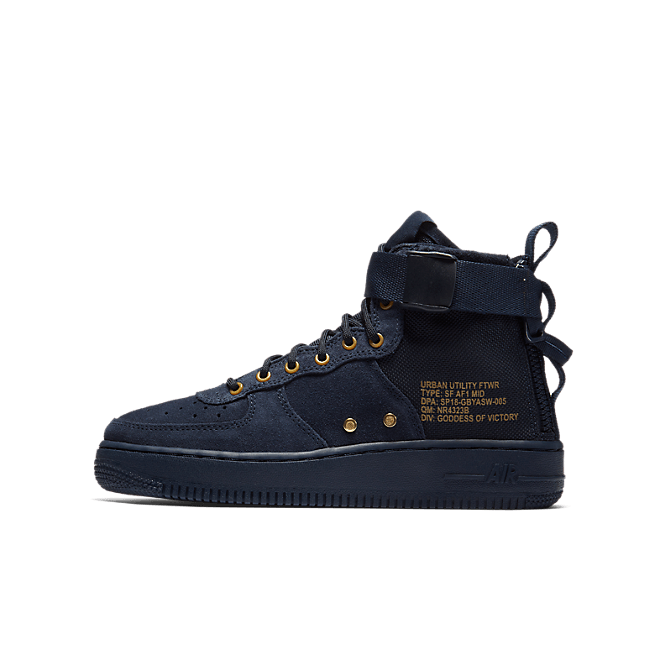 Nike SF Air Force 1 Mid Obsidian Black (GS) AJ0424-400