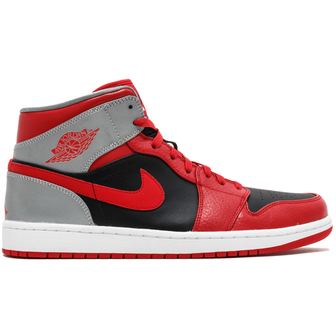Jordan 1 Mid Fire Red Cement 554724-603
