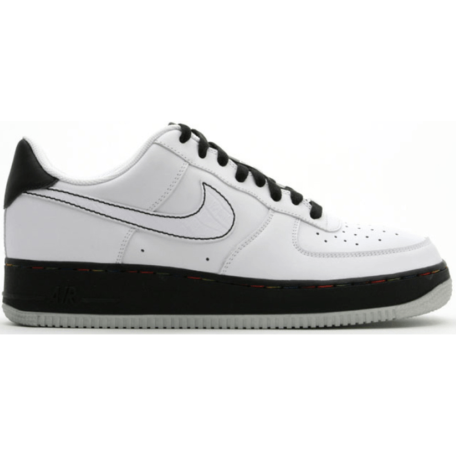 Nike Air Force 1 07 Low White Black Metallic Silver 315122-112