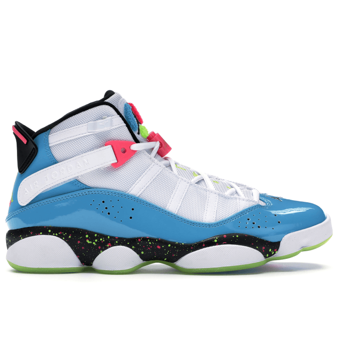 Jordan 6 Rings White Light Blue Fury Cyber CK0018-100