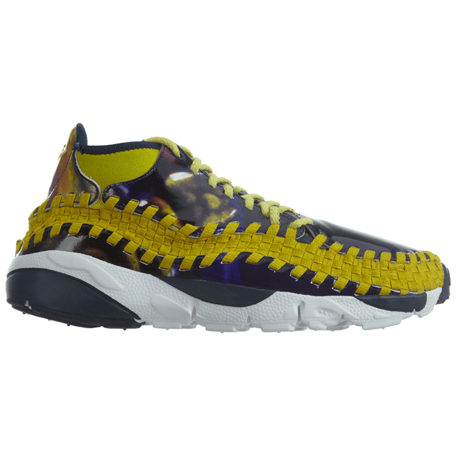 Nike Air Footscape Wvn Chk Yoth Qs Light Midnight Bright Citron 649790-400