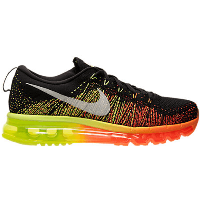 Nike Flyknit Max Black Atomic Orange Volt 620469-018