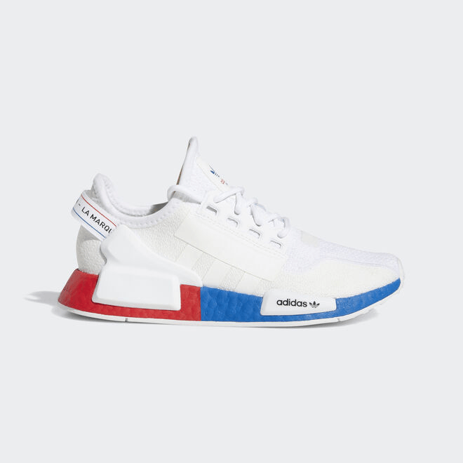 adidas NMD R1 V2 White Red Blue (GS) FX4150