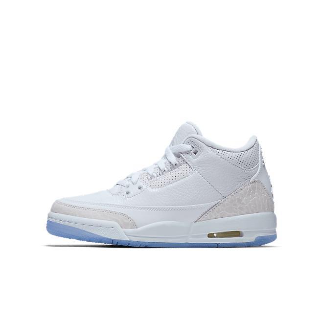 Jordan 3 Retro Pure White 2018 (GS) 398614-111