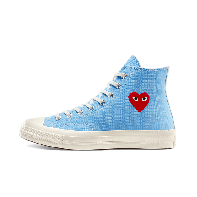 Comme des Garcons X Converse Chuck Taylor Hi 'Bright Blue' 168300C