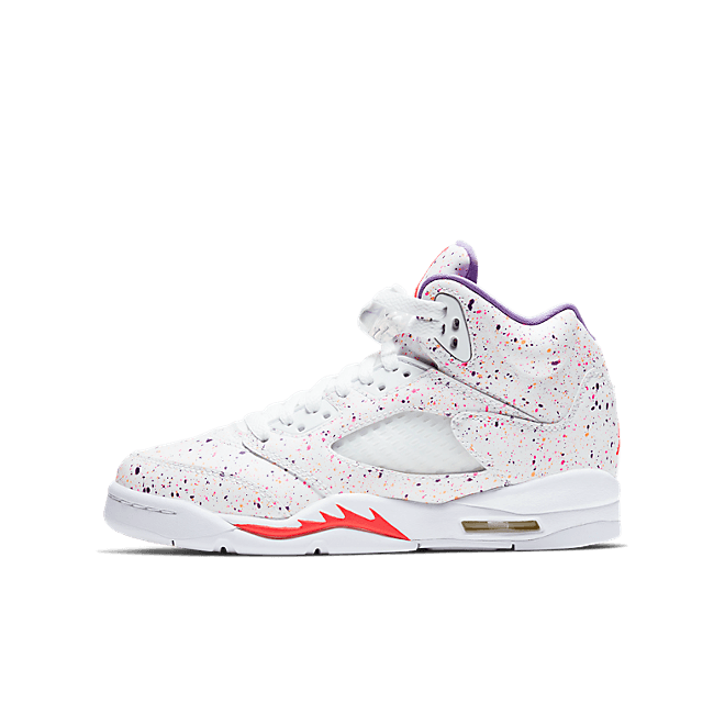 Jordan 5 Retro White Laser Crimson Voltage Purple (GS) CT1605-100