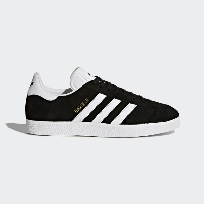 adidas Gazelle Black White-Gold Metallic (W) BA9595