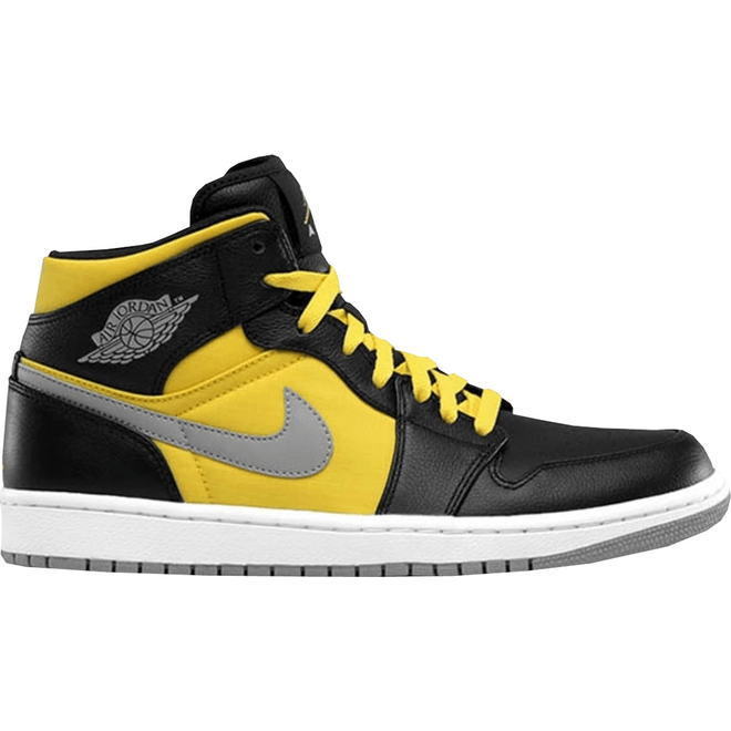 Jordan 1 Phat Mid Black Speed Yellow 364770-050
