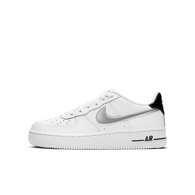Nike Air Force 1 Low White Black Metallic Silver (GS) CZ4206-100