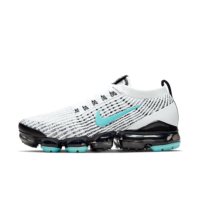 Nike W Air Vapormax Flyknit 3 White/ Aurora Green-Black-Metallic Silver CT1274-100