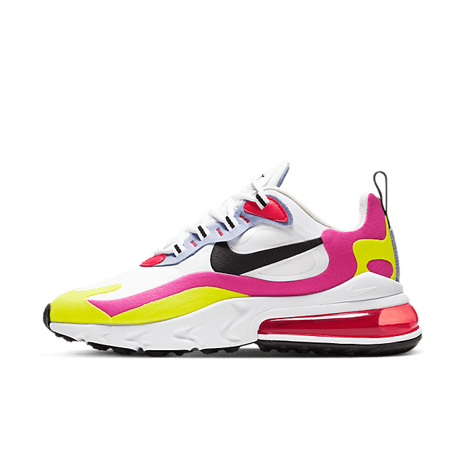 Nike Air Max 270 React White Pink Yellow (W) CZ9351-100