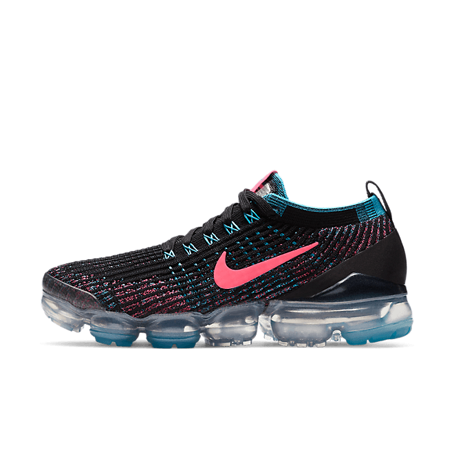 Nike Air VaporMax Flyknit 3 Black Baltic Blue Hyper Pink (W) CZ7988-001