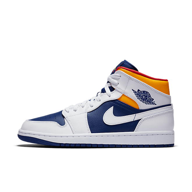 Jordan 1 Mid Royal Blue Laser Orange 554724-131