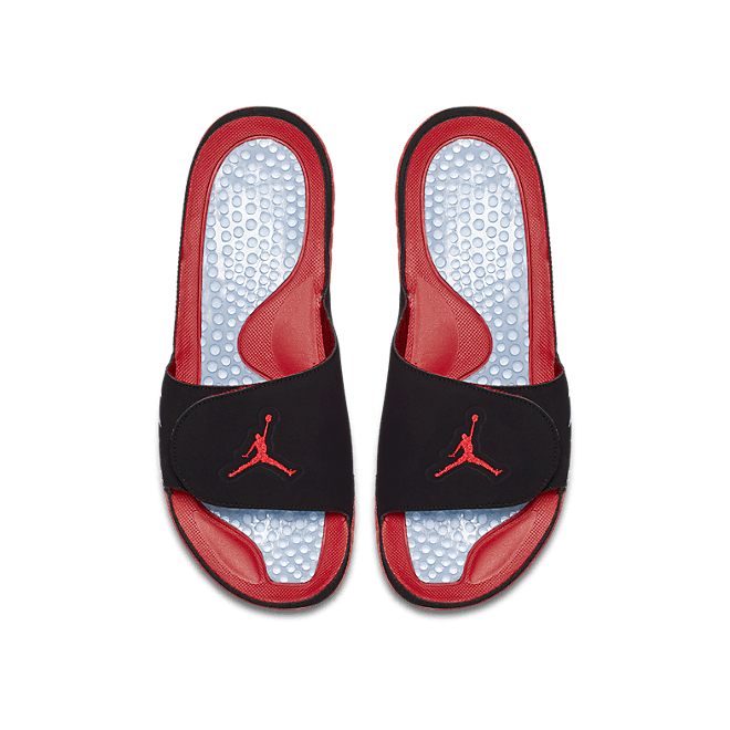 Jordan Hydro 5 Retro Black Particle Grey University Red 555501-060