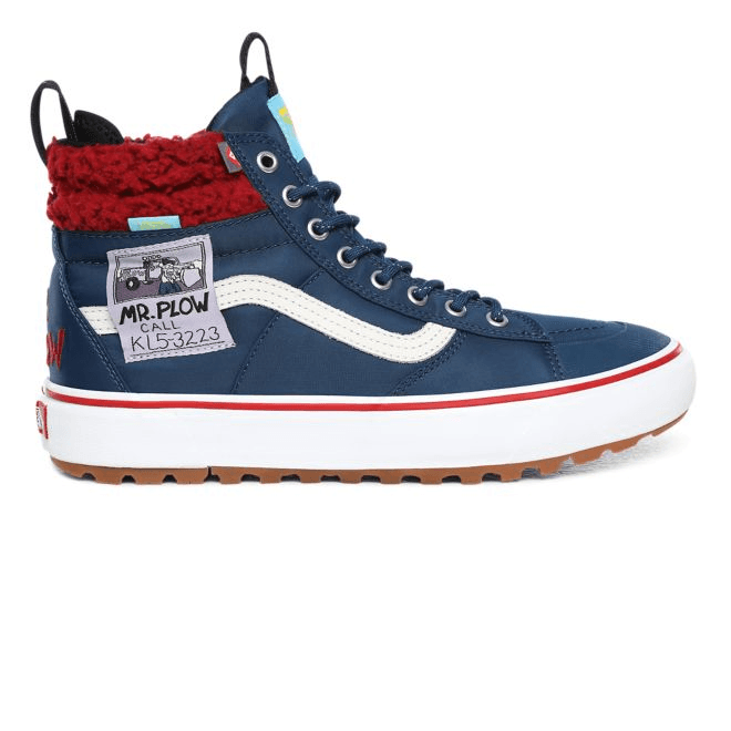 Vans x The Simpsons Sk8-Hi MTE 2.0 DX Mr Plow Mens Blue Trainers VN0A4P3I23V