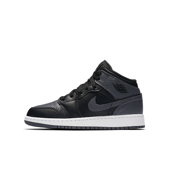 Jordan 1 Mid Black Dark Grey (GS) 554725-041