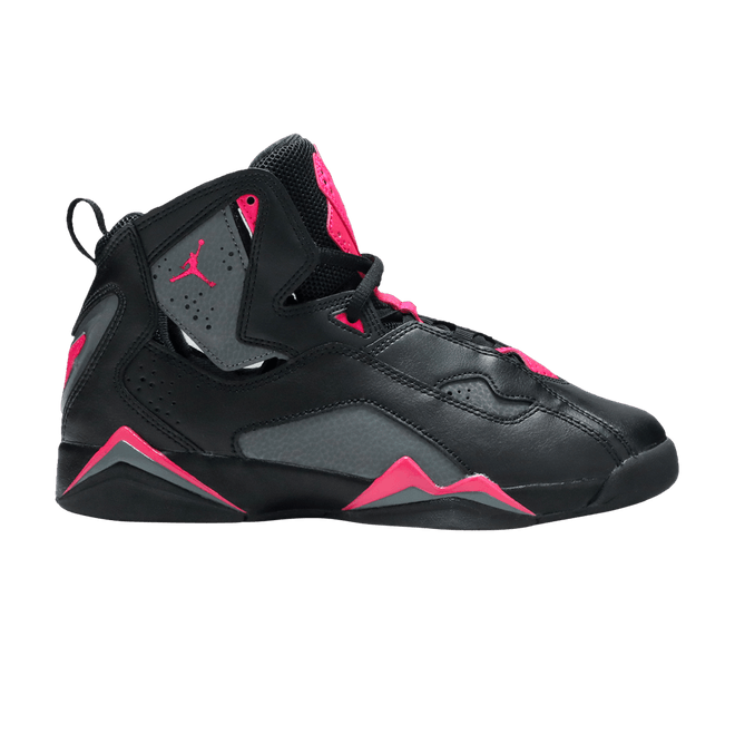 Jordan True Flight Black Dark Grey Deadly Pink (GS) 342774-009