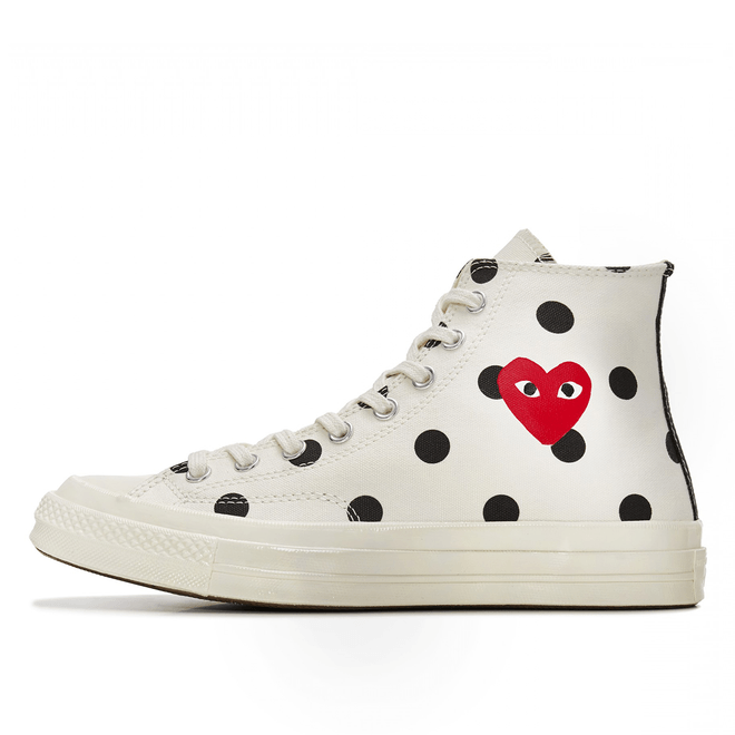 Chuck Taylor All-Star 70s Hi Comme des Garcons CDG Polka Dot White 505-655246