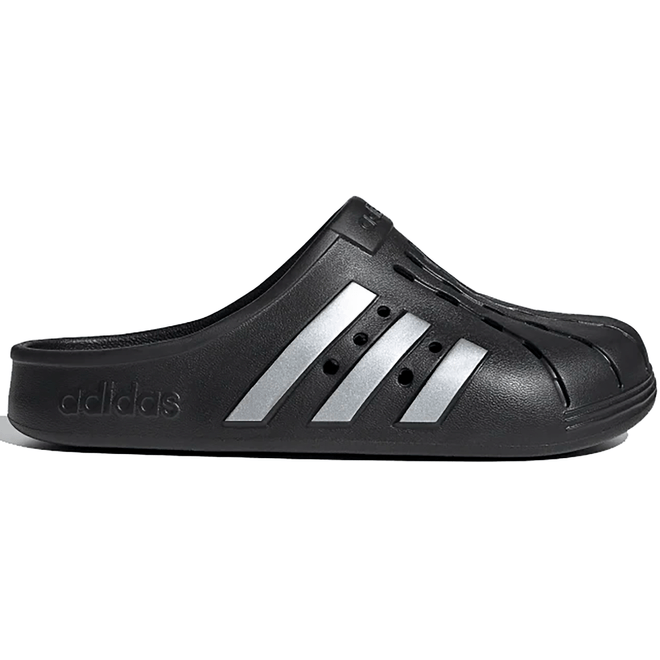 adidas Adilette Clog Black Silver FY8969