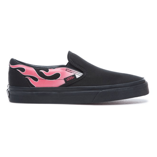 Vans Slip-On Flame Neon Pink Black VN0A38F7QCX