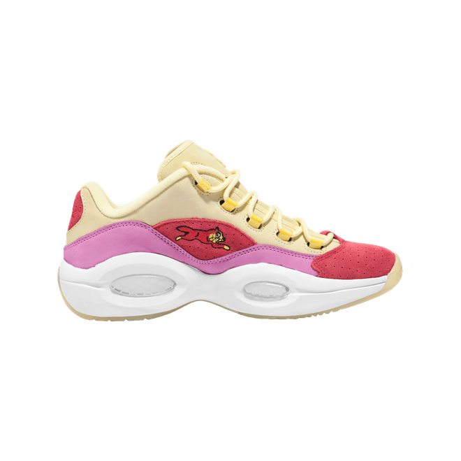 Reebok Question Low BBC Ice Cream Running Dog Yellow Red FZ4346