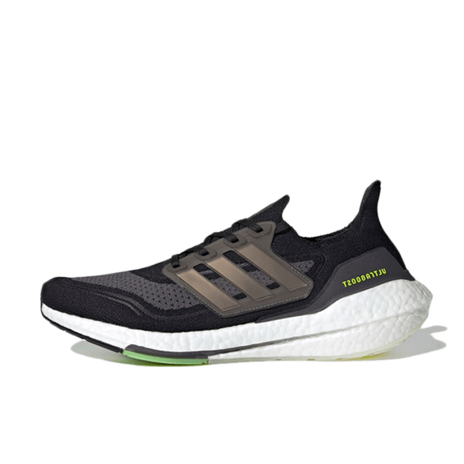 adidas Ultraboost 21 'Core Black/Solar Yellow' FY0374