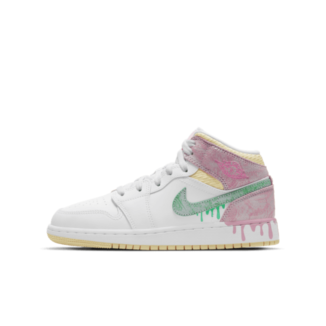 Air Jordan 1 Mid GS SE 'Paint Drip' DD1666-100