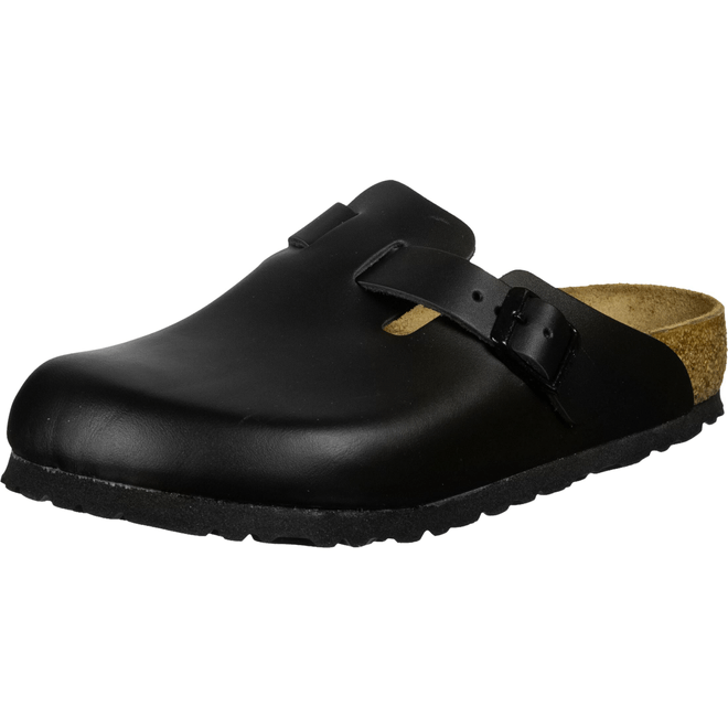 Birkenstock Boston Instapklompen zwart leer 60191