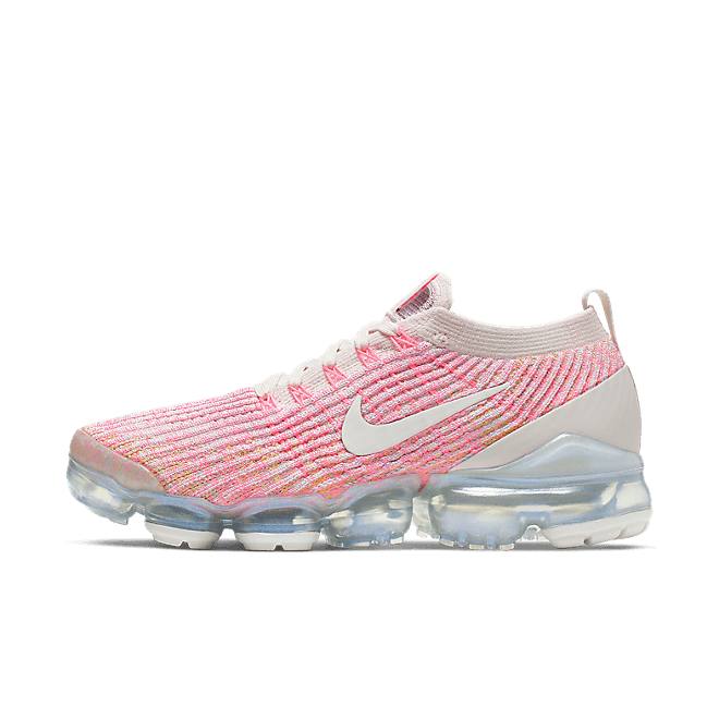 Womens Nike Air VaporMax Flyknit 3 Sunset Pink Sonic Yellow WMNS AJ6910-008