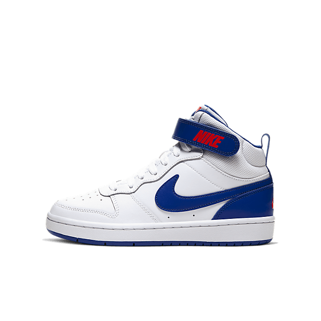 Kids Nike Court Borough Mid 2 GS 'White Game Royal' White/Game Royal CD7782-101