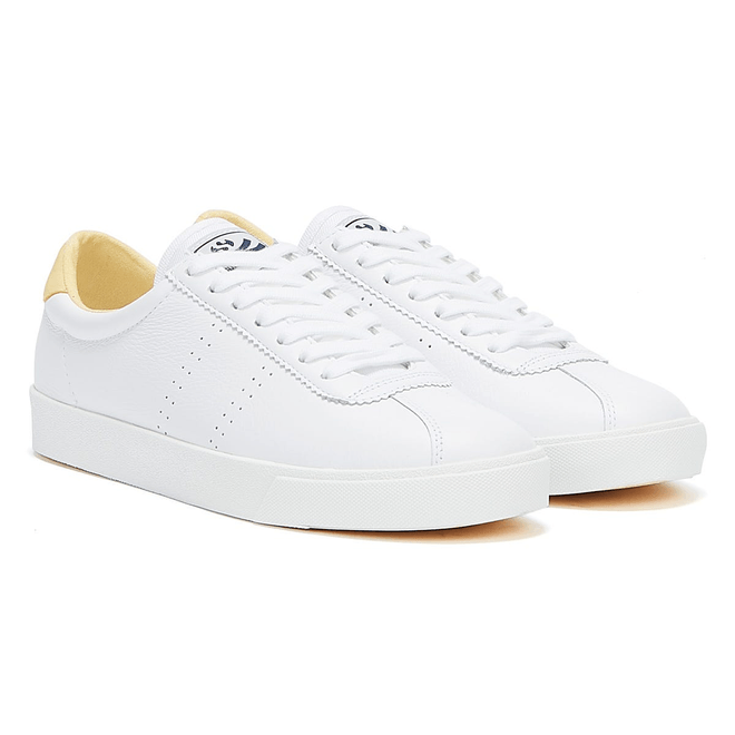 Superga 2843 Club S Comfort Leather Womens White / Beige Trainers ...