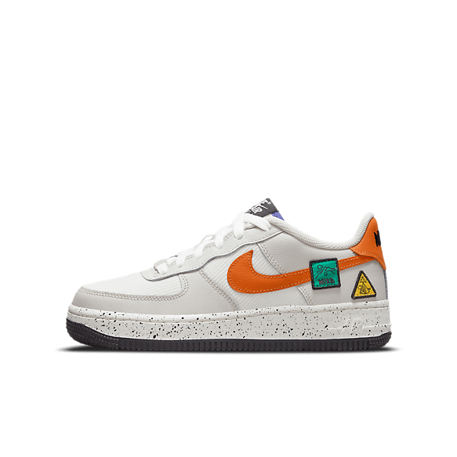 Nike Air Force 1 Low Light Bone Sail Starfish Orange (GS) DO4657-081