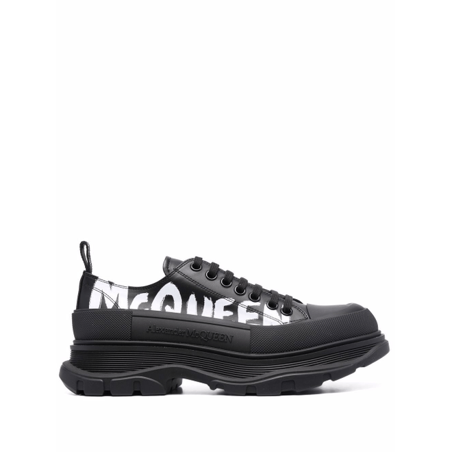 Alexander McQueen logo-print low-top 682423WIABD