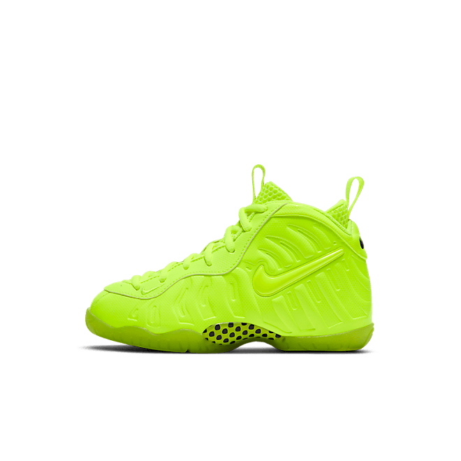 Kids Nike Little Posite One PS 'Volt' Volt/Volt/Black Basketball  843755-702