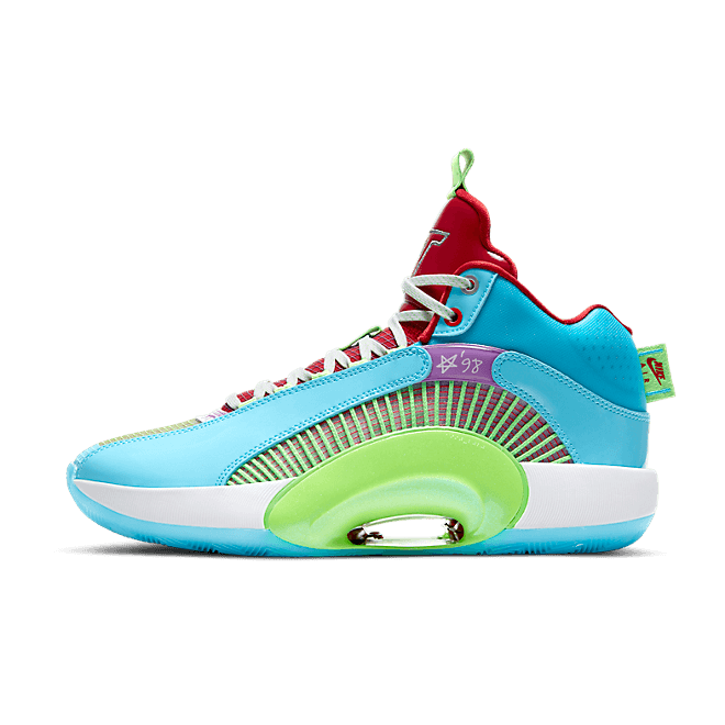 Nike Jayson Tatum x Air Jordan 35 'Greatest Gift' Blue Fury/Green Spark/University Red/Purple Nebula Basketball  DD3669-400
