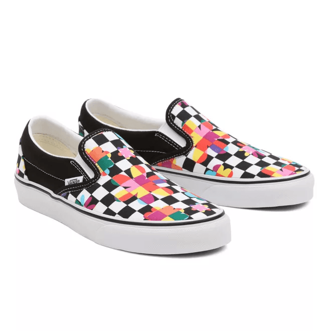 VANS Floral Checkerboard Classic Slip-on  VN000XG8B05