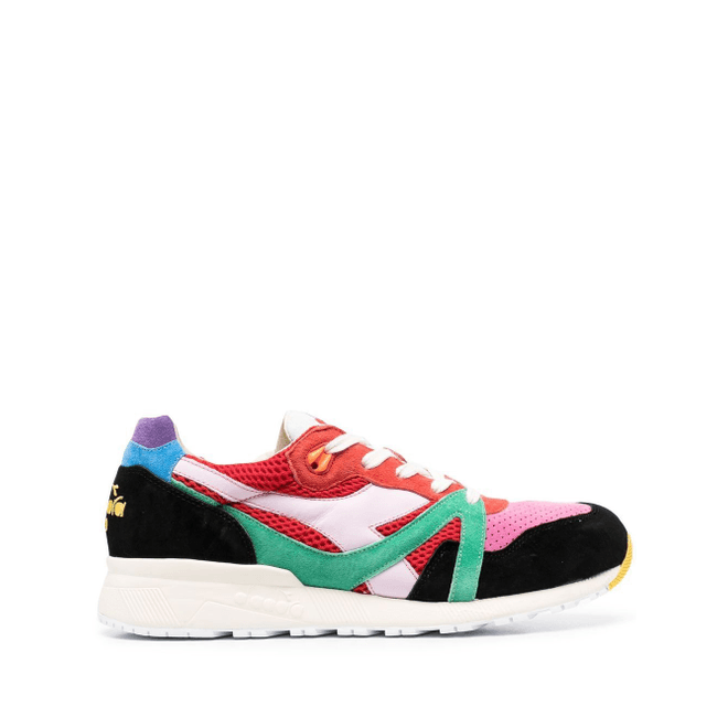 Diadora panelled lace-up trainers 201178535