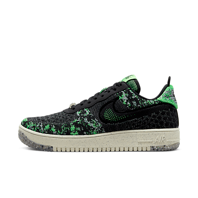 Nike Air Force 1 Low Crater Flyknit Black Volt DM0590-002