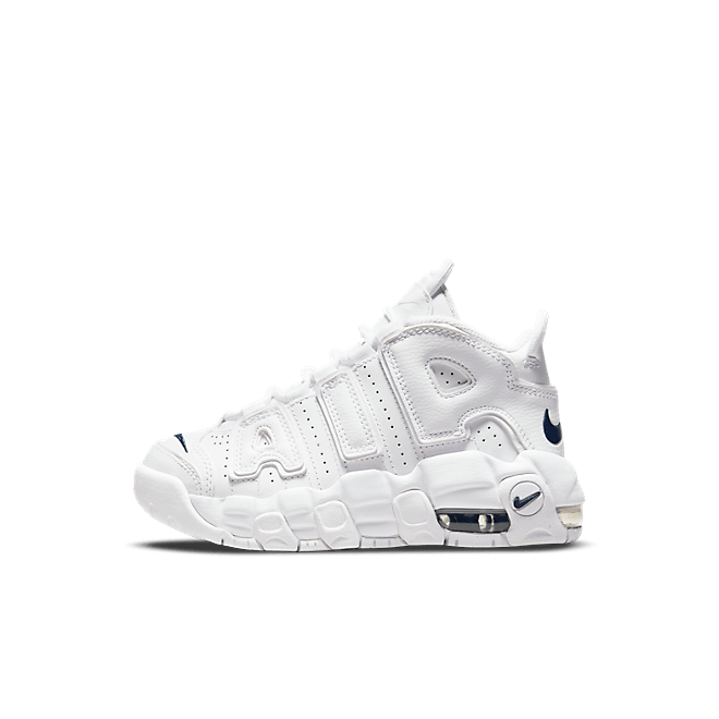 Nike Air More Uptempo White Navy Swoosh (PS) DH9723-100